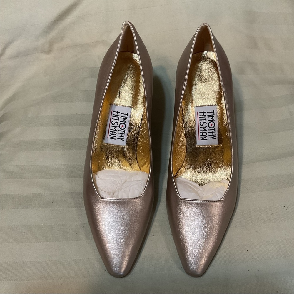 Timothy Hitsman Lino Napa Luster Pointed Toe Heels